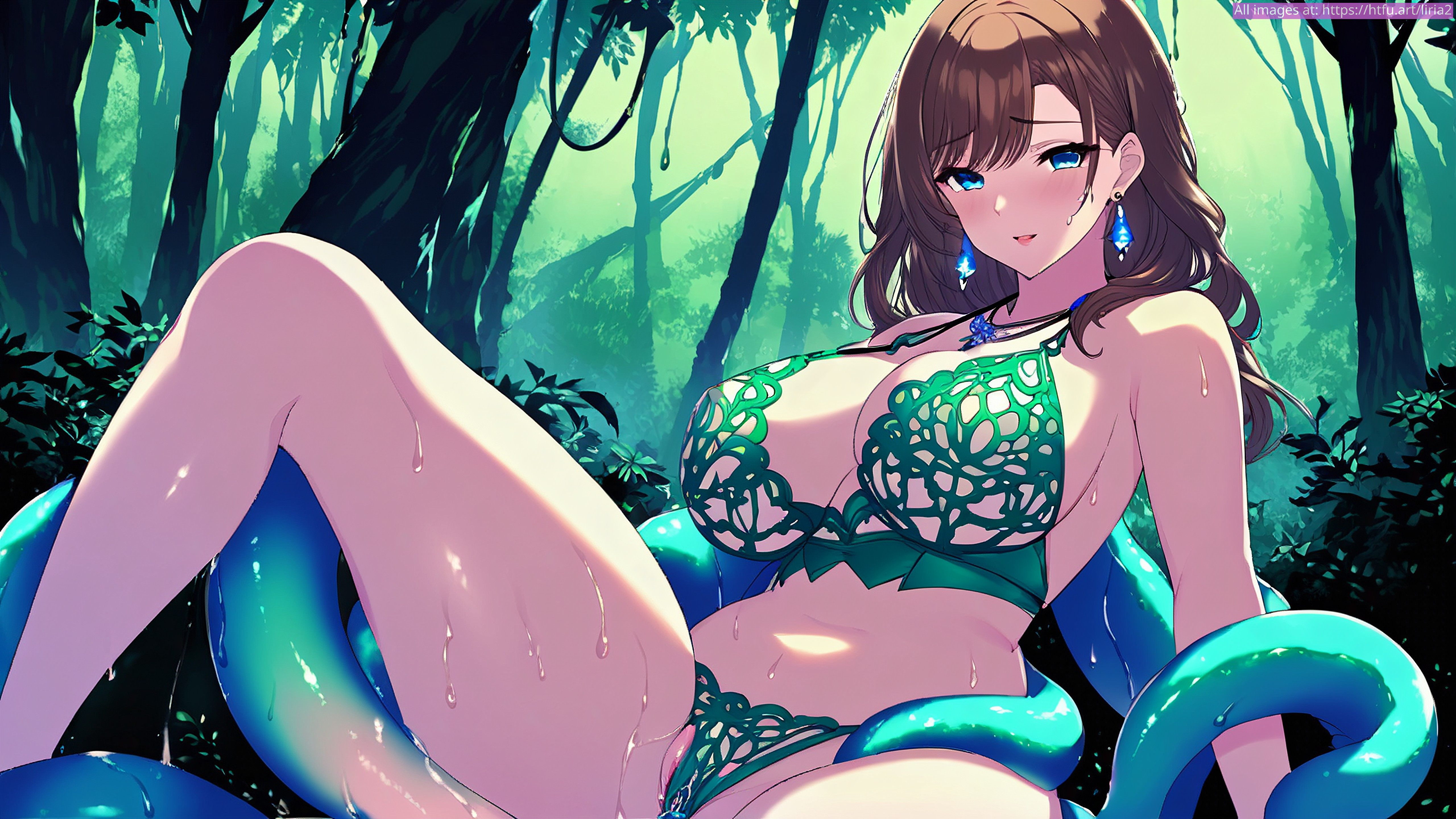 莉莉亚在森林中的激烈触手遭遇 - Image 43