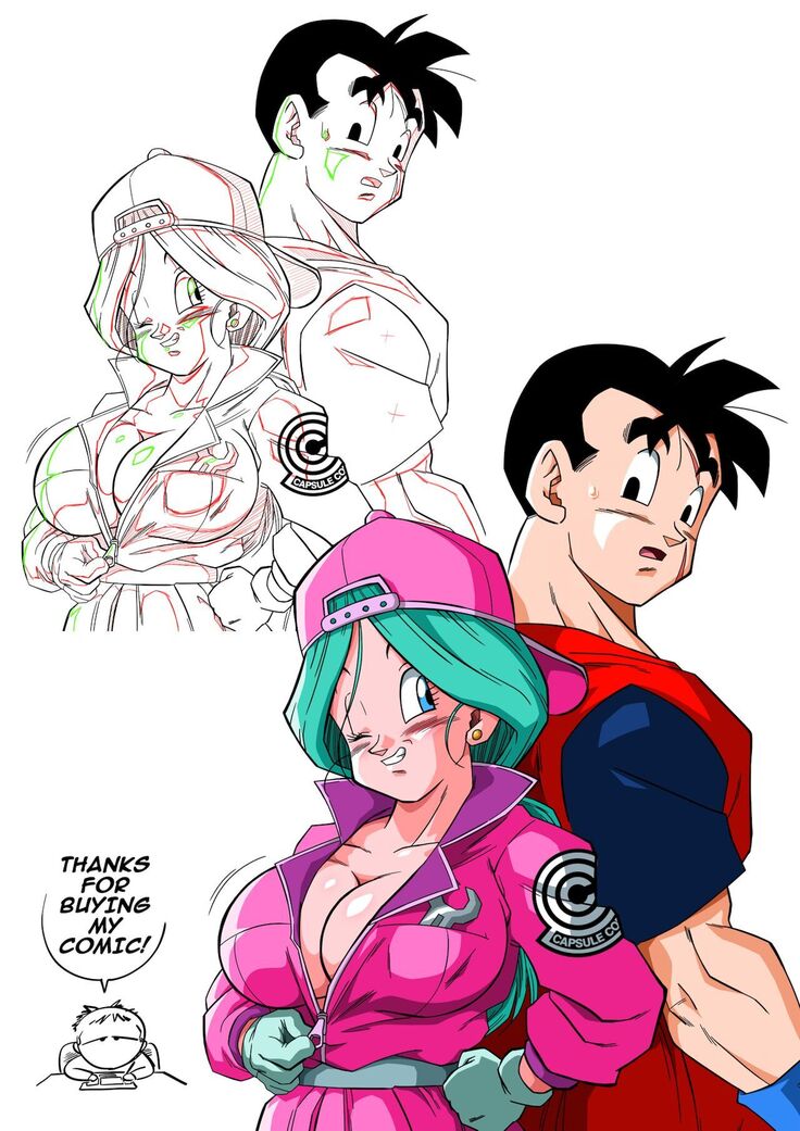 Orgía de creampie futura: Bulma y Gohan - Image 17