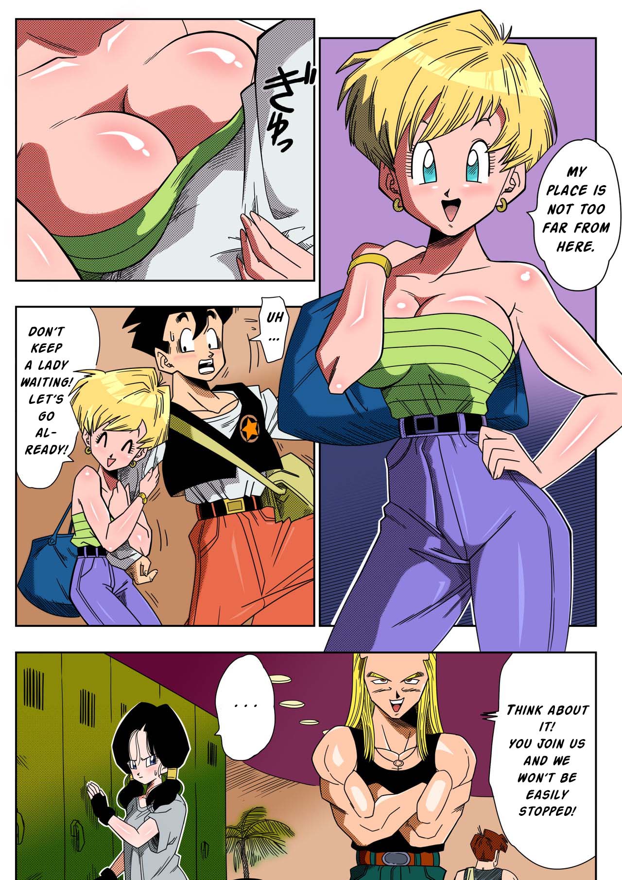 Gohan hat intensiven Vierer mit Erasa, Videl und Bulma - Image 5