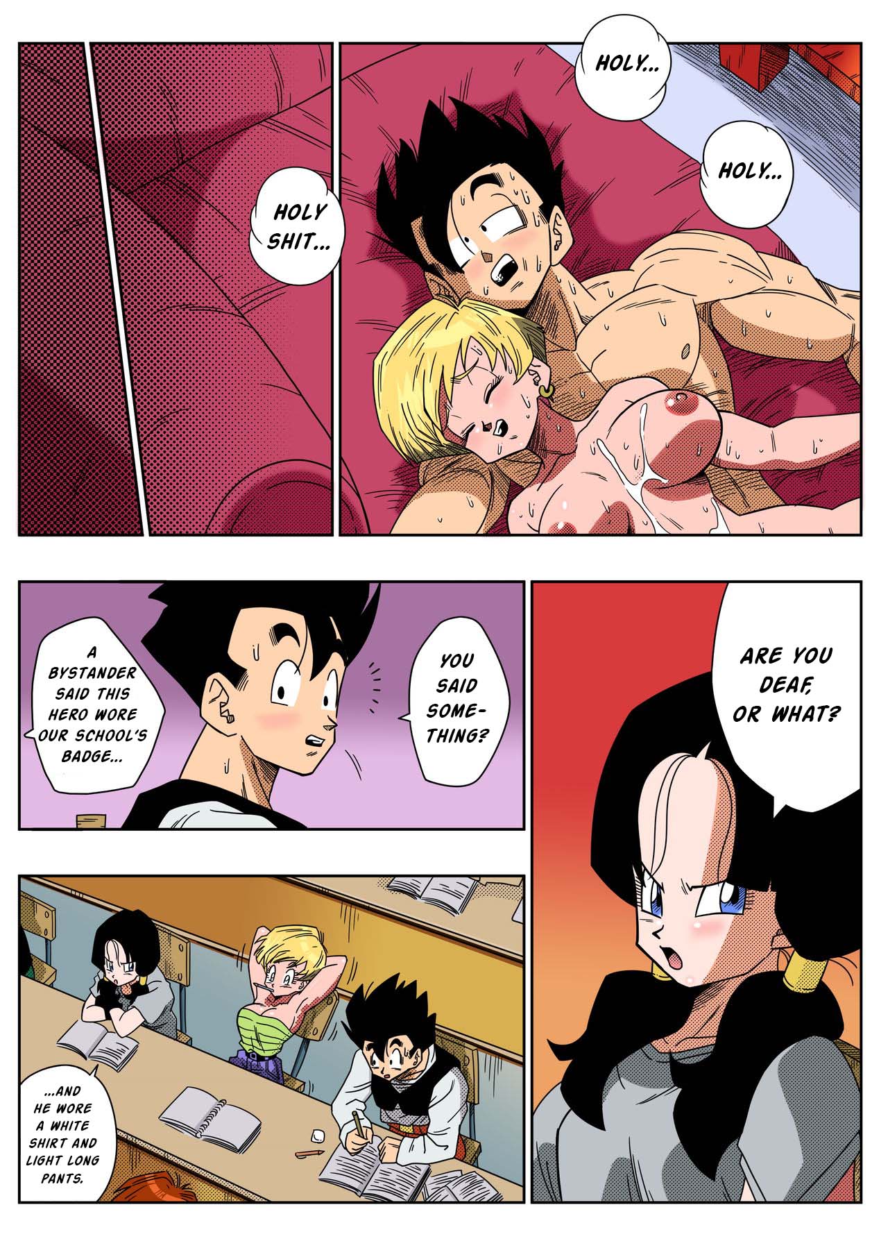 Gohan hat intensiven Vierer mit Erasa, Videl und Bulma - Image 26