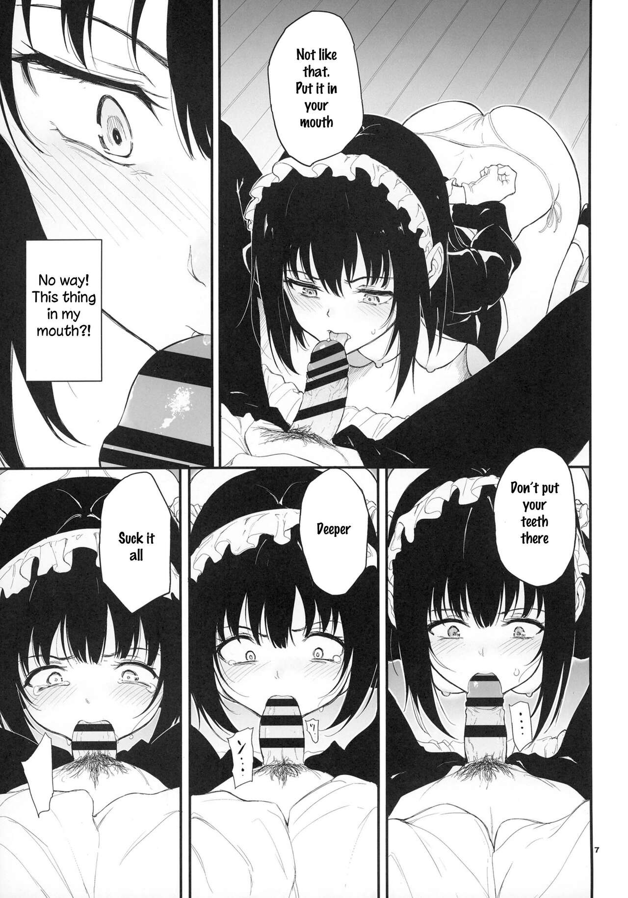 Erziehung der Dienstmagd-Sklavin zum Deepthroat-Blowjob - Image 6