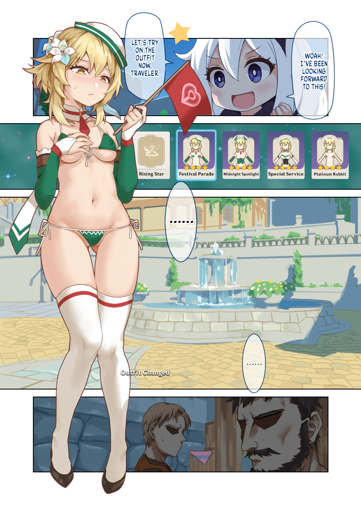 Futanari-Schulmädchen in heißen Quellen mit Tentakeln - Image 3