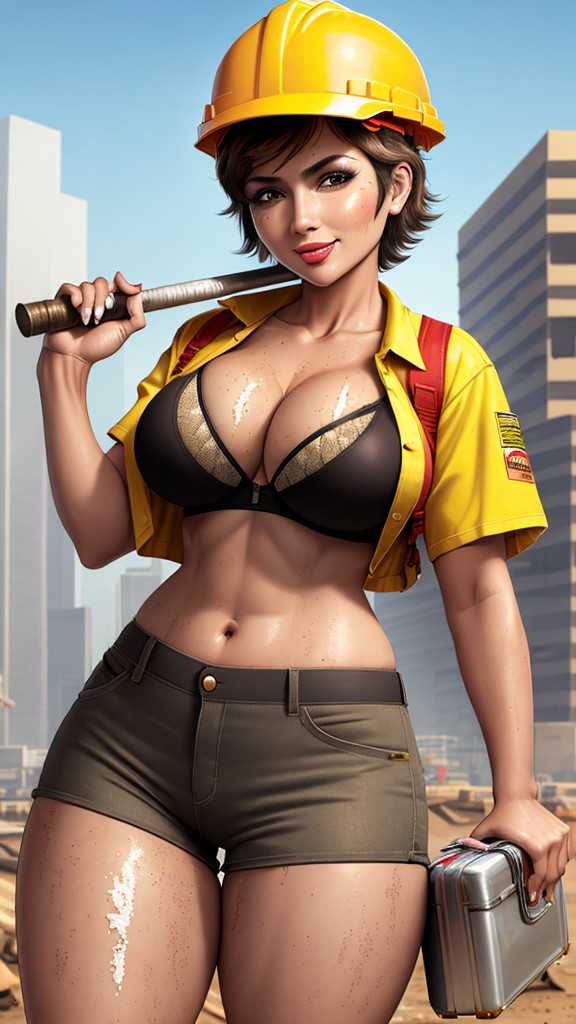 Chicas musculosas de construcción lucen abdominales marcados - Image 9