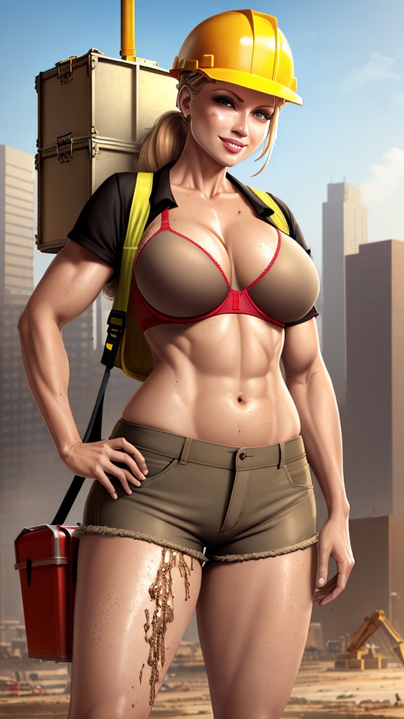 Chicas musculosas de construcción lucen abdominales marcados - Image 11