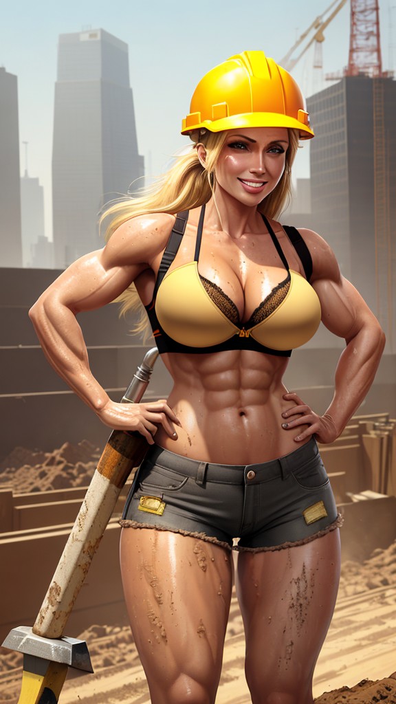 Chicas musculosas de construcción lucen abdominales marcados - Image 13