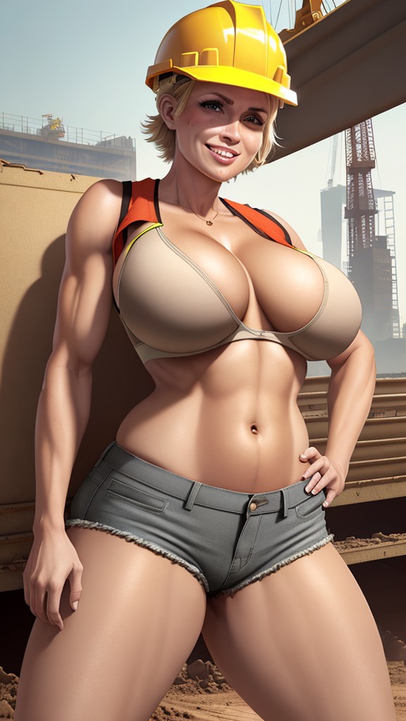 Chicas musculosas de construcción lucen abdominales marcados - Image 35