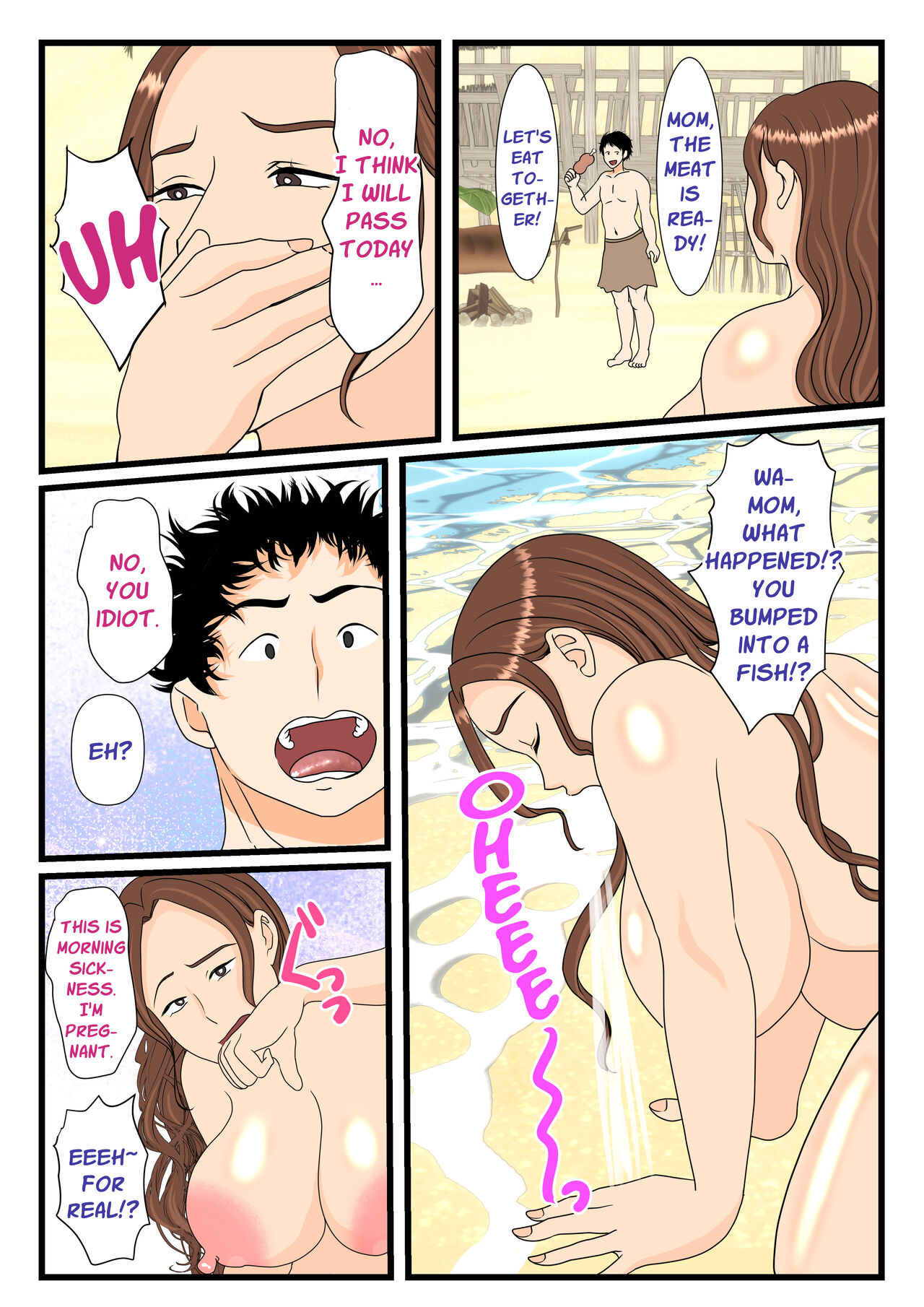 सुनसान द्वीप पर माँ और बेटा, माँ गर्भवती हो जाती है - Image 38