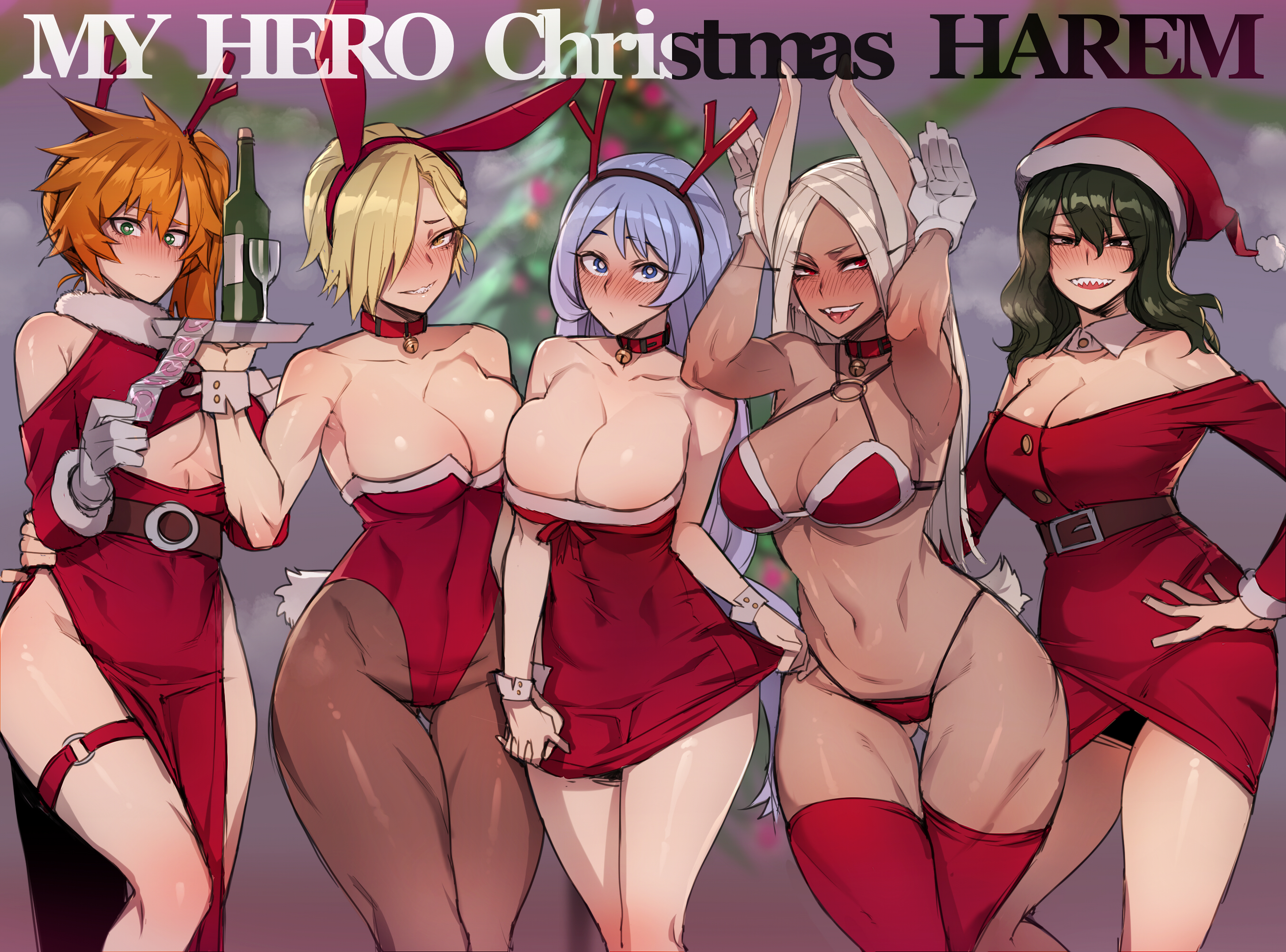 Busen-harem-sklavinnen von my hero academia, weihnachts-comic