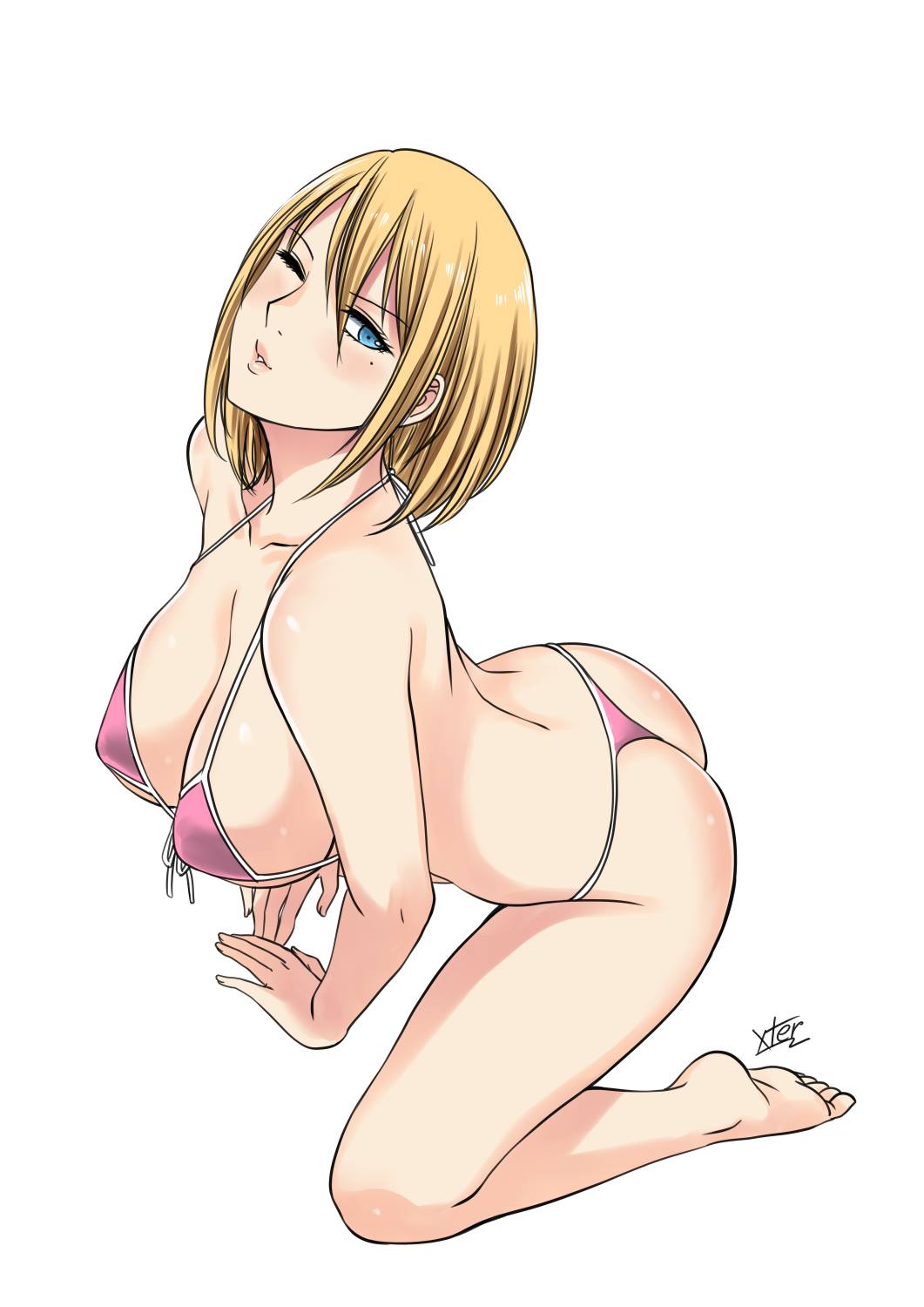 Anal sur le toit du campus pour la sœur lycéenne en hentai - Image 86