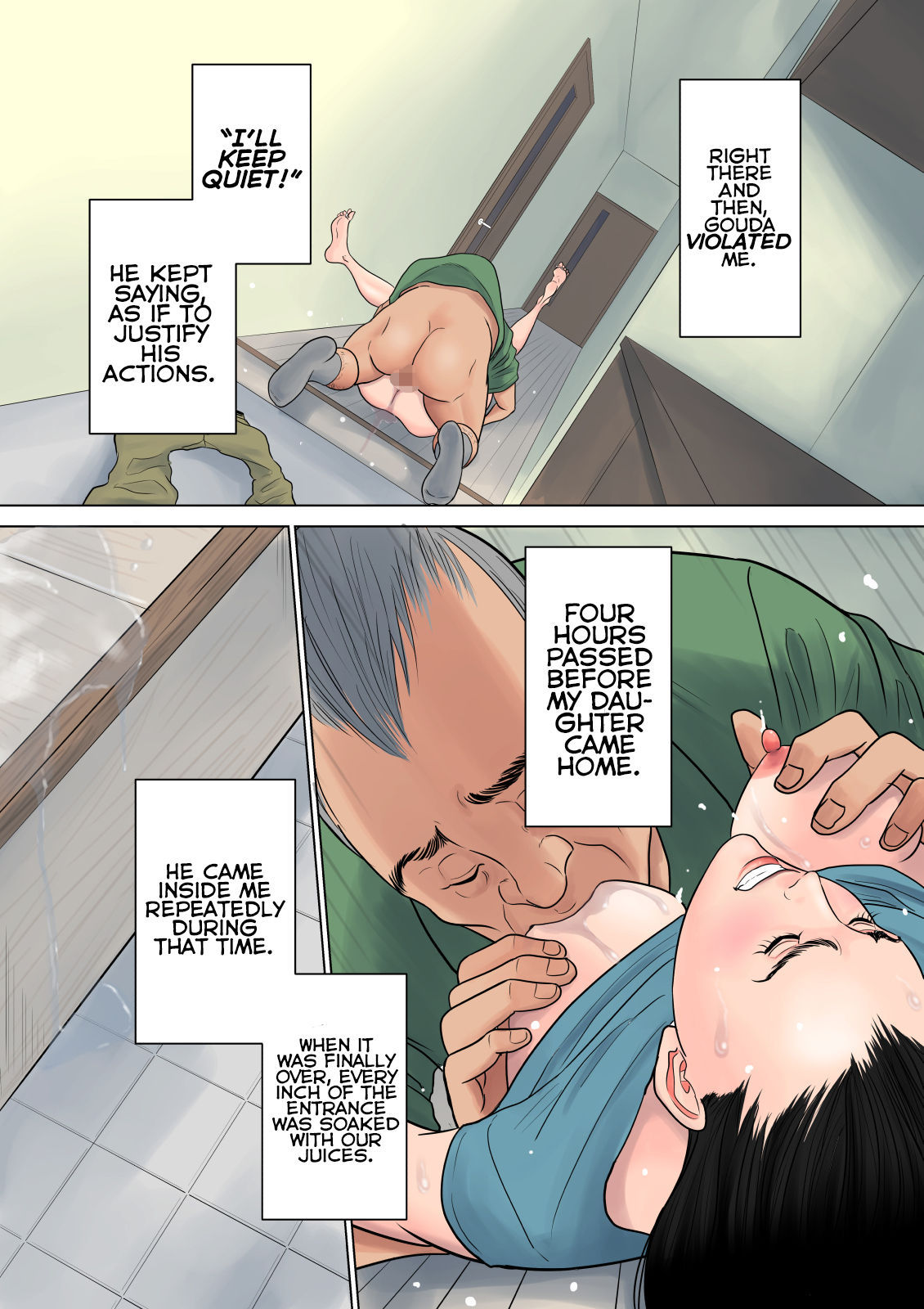 Erpressene fremdgehende Ehefrau von Opa und Nachbarn gefickt - Image 24