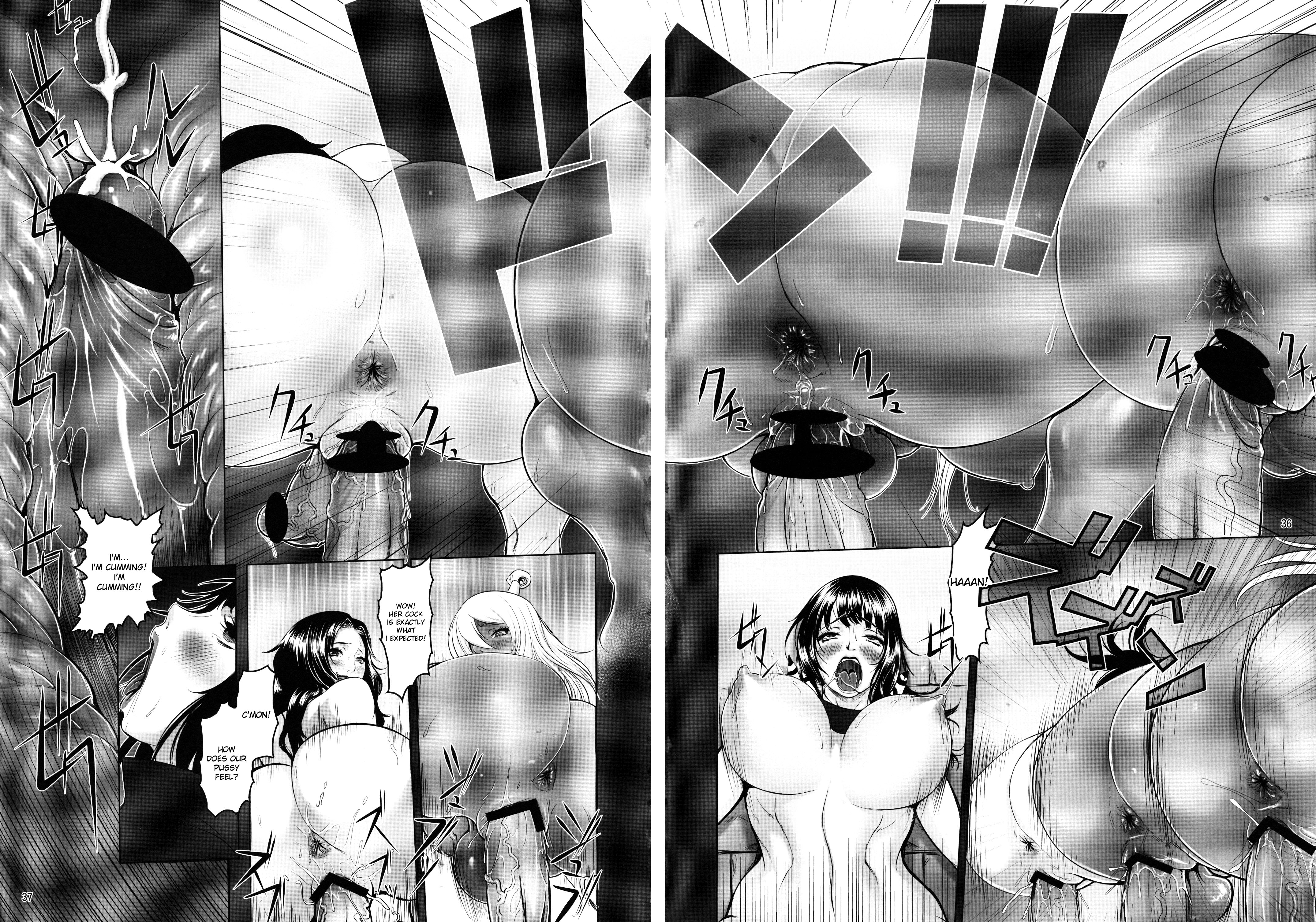 Coquines futanari Dickgirls baisent le pussy de Nico Robin - Image 35