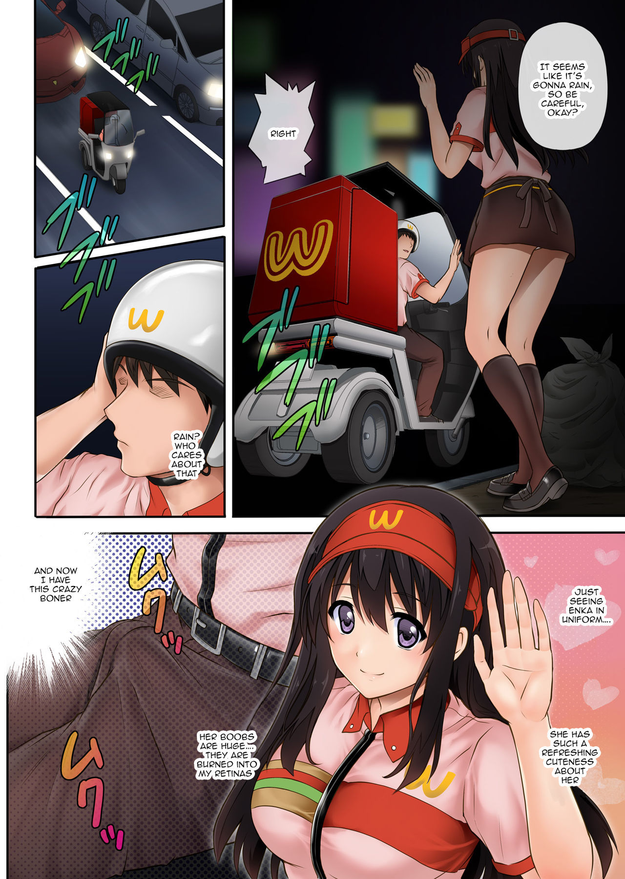 Fast-Food-Chef entjungfert Hentai-Freundin im NTR-Manga - Image 11
