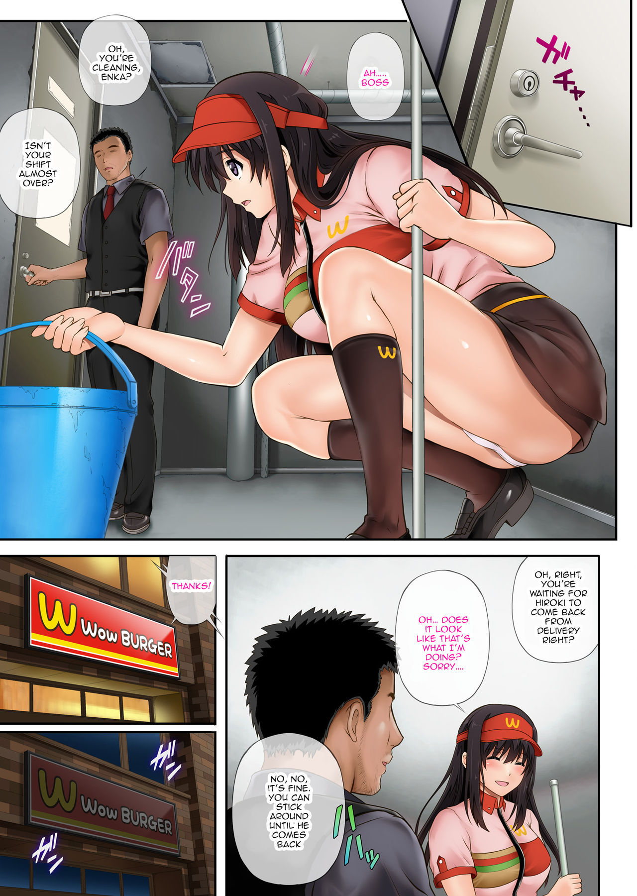 Fast-Food-Chef entjungfert Hentai-Freundin im NTR-Manga - Image 12