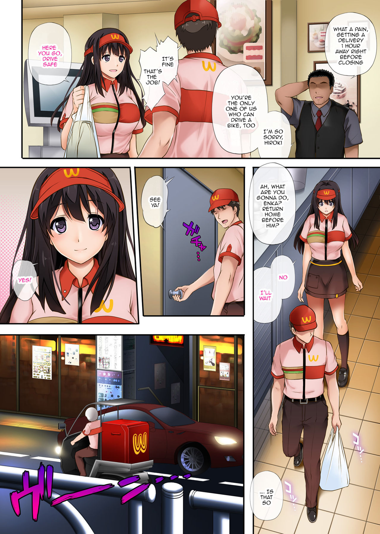 Fast-Food-Chef entjungfert Hentai-Freundin im NTR-Manga - Image 15