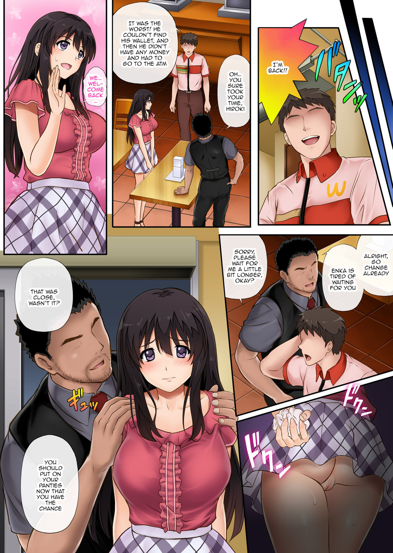 Fast-Food-Chef entjungfert Hentai-Freundin im NTR-Manga - Image 37