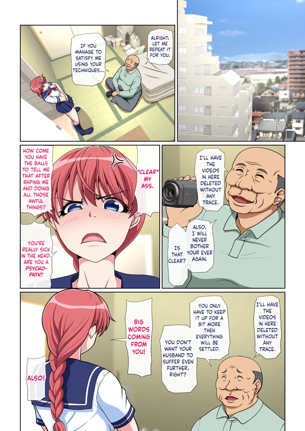 Изменяющая жена шантажируется уродливым стариком за косплей-секс - Image 2