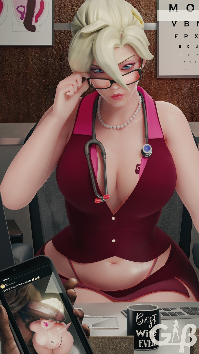 Сексуальная Мерси обслуживает тебя своими огромными сочными сиськами - Image 6