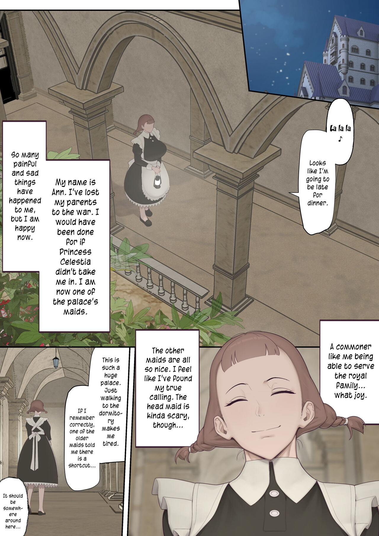 Hentai-Vierer des hässlichen Kerls mit Königin, Prinzessin und großbrüstiger Zofe - Image 4