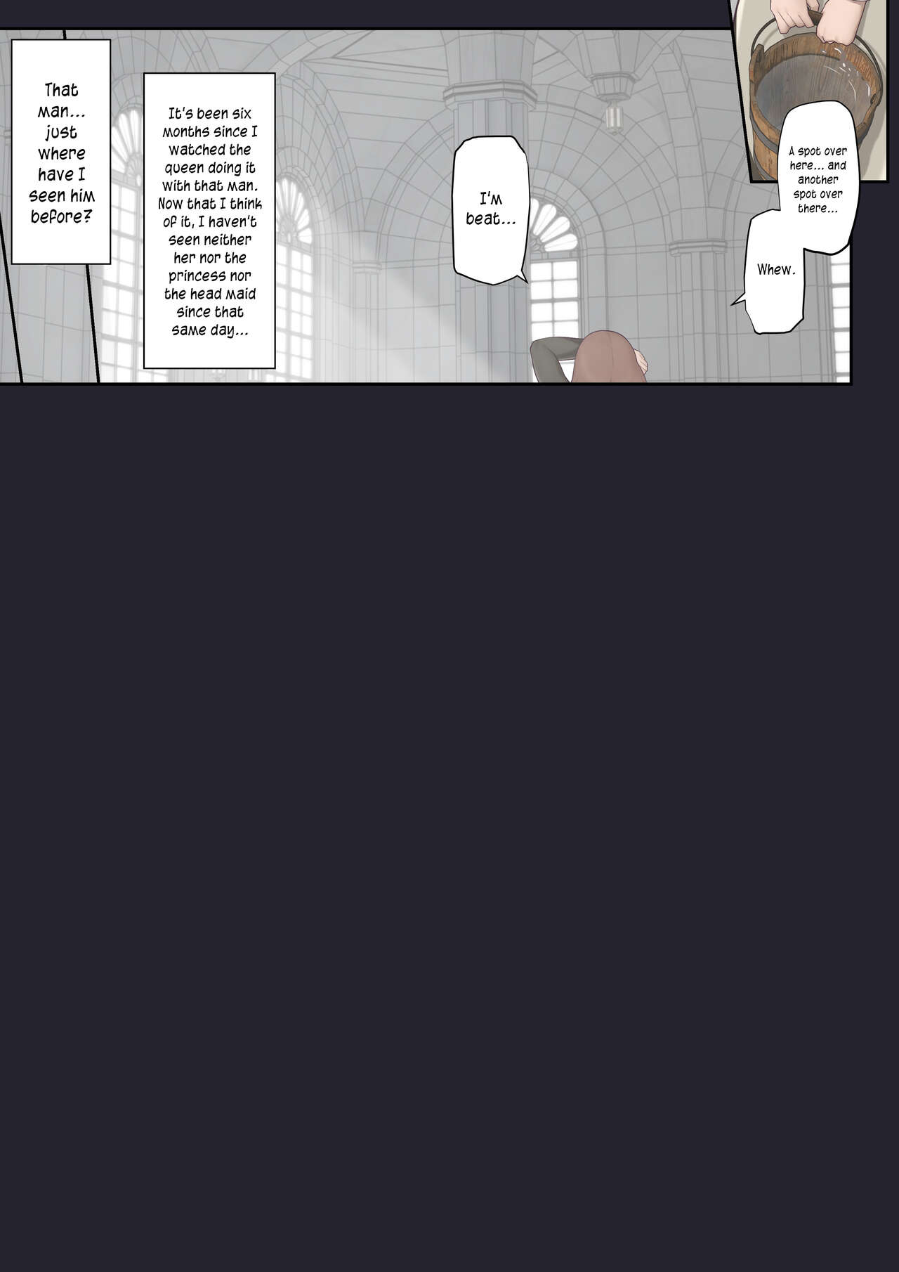 Hentai-Vierer des hässlichen Kerls mit Königin, Prinzessin und großbrüstiger Zofe - Image 46