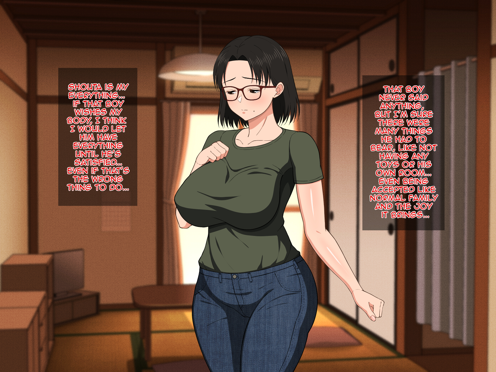 巨乳眼镜妈妈激情小房间性爱 - Image 31