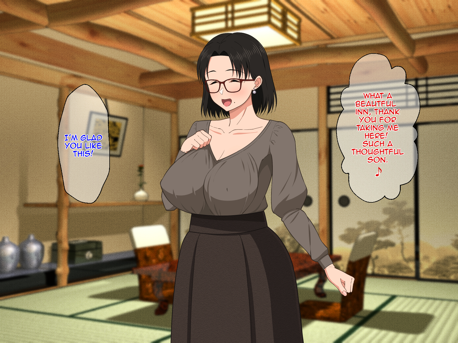 巨乳眼镜妈妈激情小房间性爱 - Image 104