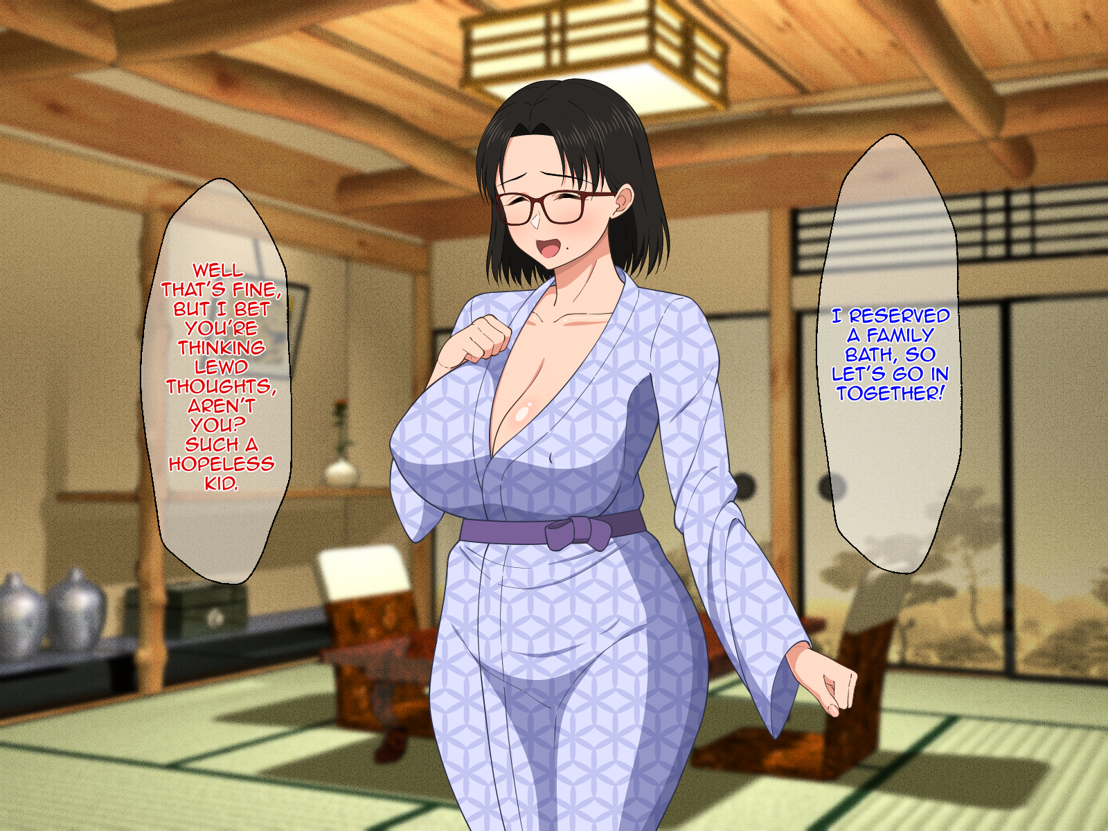 巨乳眼镜妈妈激情小房间性爱 - Image 106