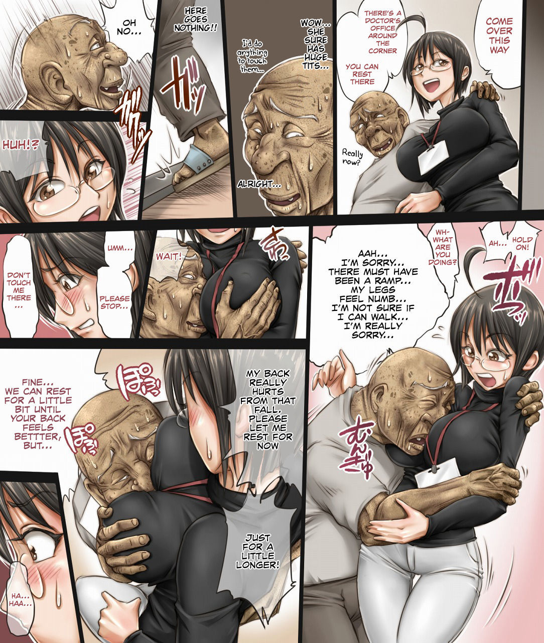 Unterwürfige großbrüstige Krankenschwester vom perversen Opa besamt - Image 4