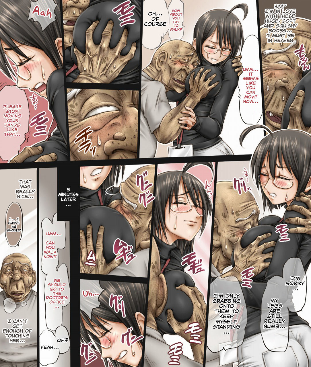 Unterwürfige großbrüstige Krankenschwester vom perversen Opa besamt - Image 5