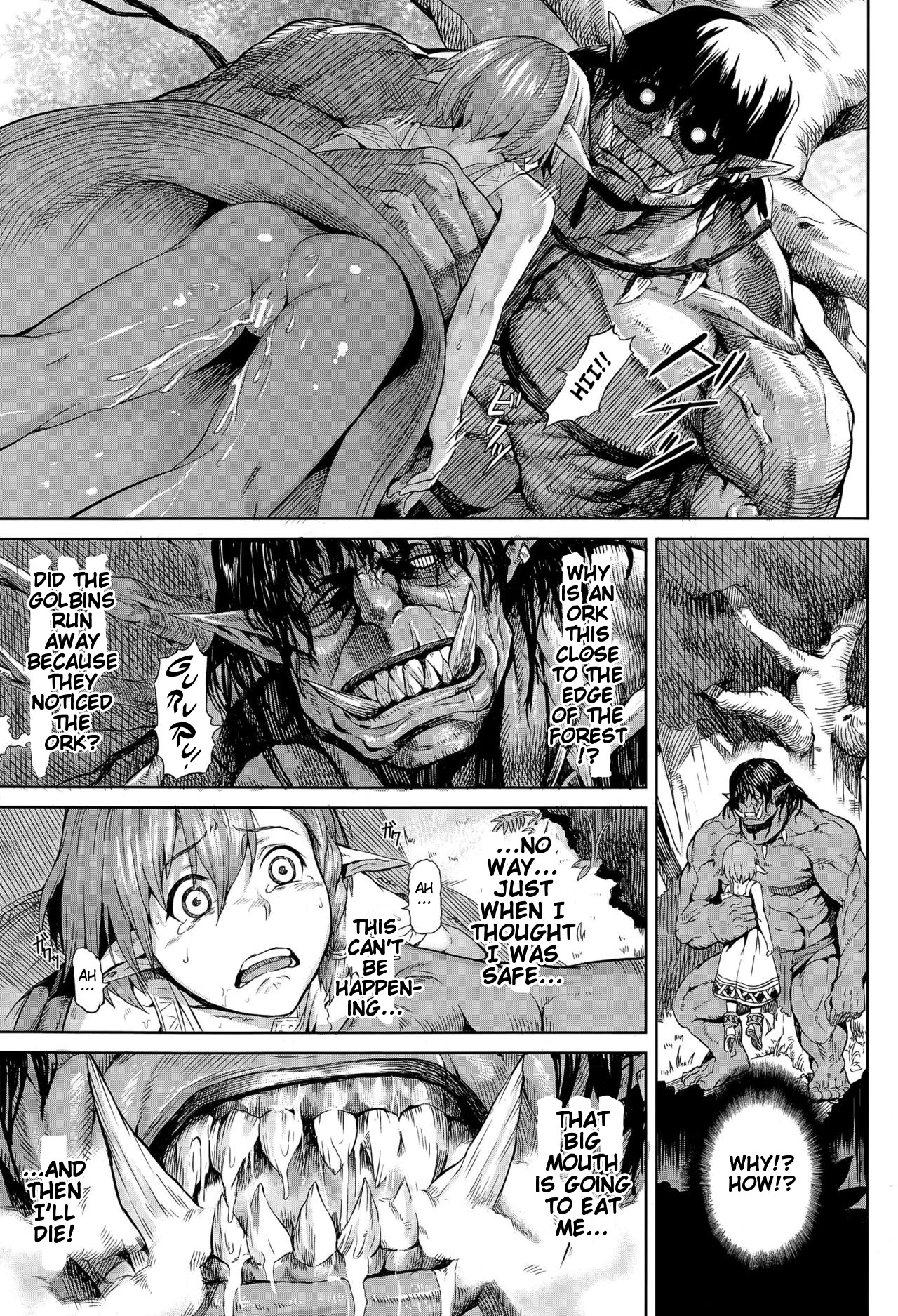 Enana elfa goblin gangbang en el bosque con enorme pene de ogro - Image 11