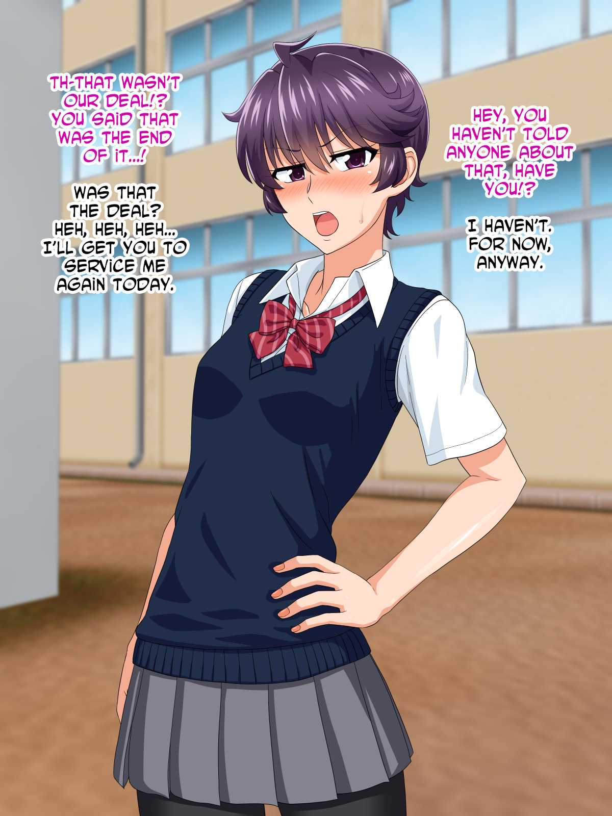 Petite adolescente en corset salle de classe sexe de nichon - Image 26