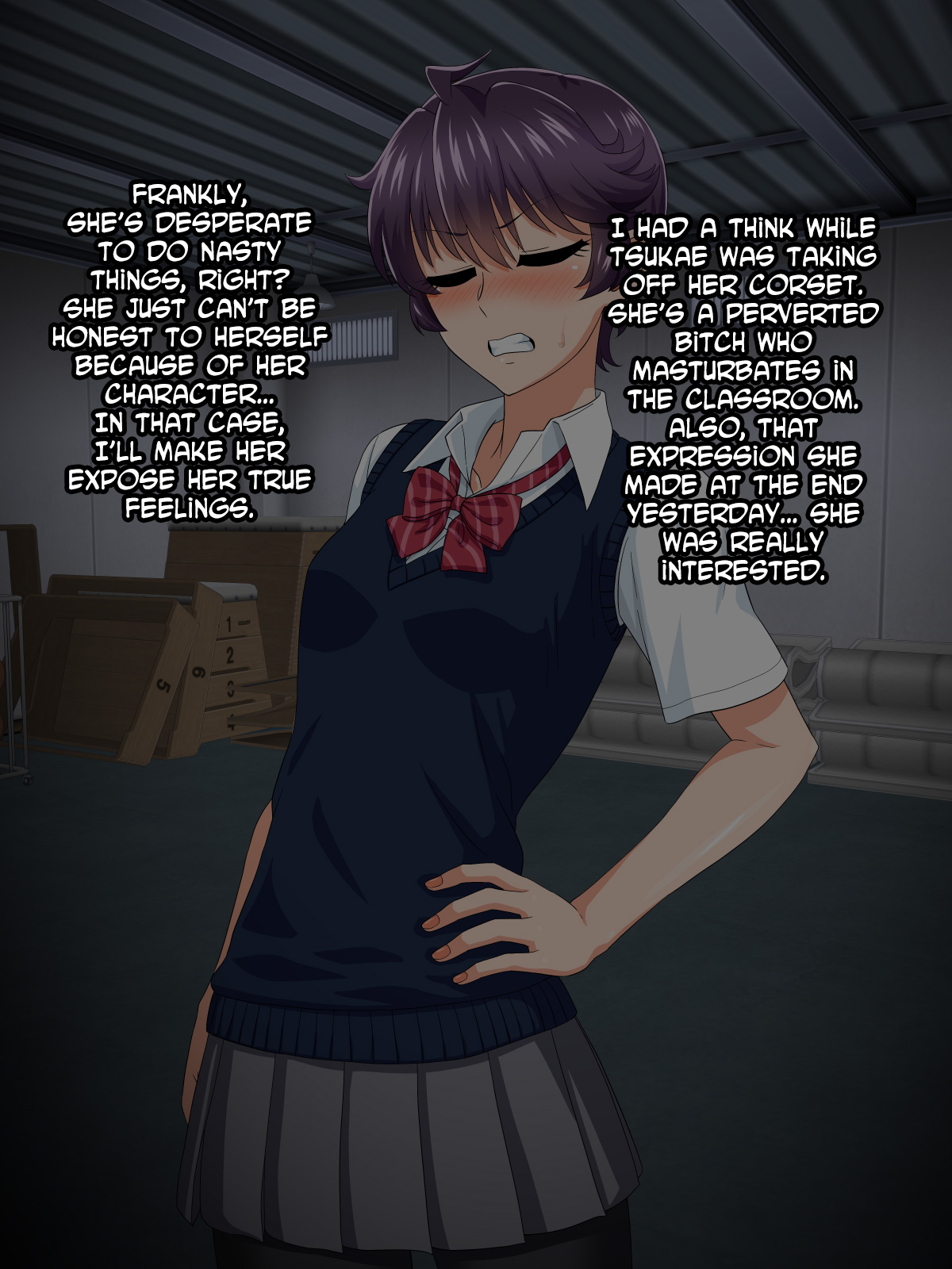 Petite adolescente en corset salle de classe sexe de nichon - Image 28