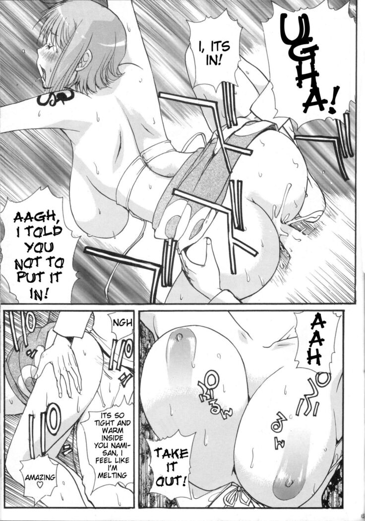 Nami et Boa Hancock partagent une double pipe et baise de pirate - Image 12