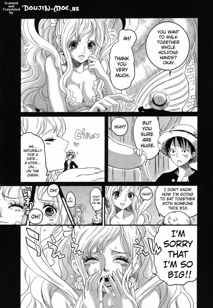 Luffy x Shirahoshi Hentai Mermaid Vanilla - Image 2