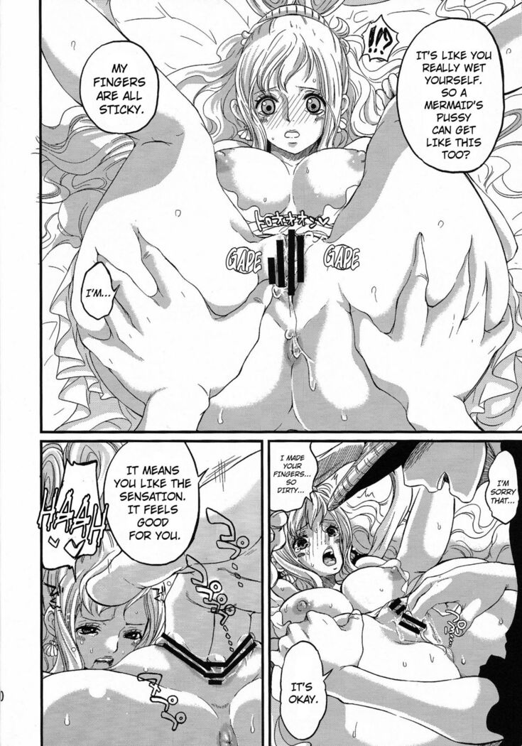 Luffy x Shirahoshi Hentai Mermaid Vanilla - Image 9