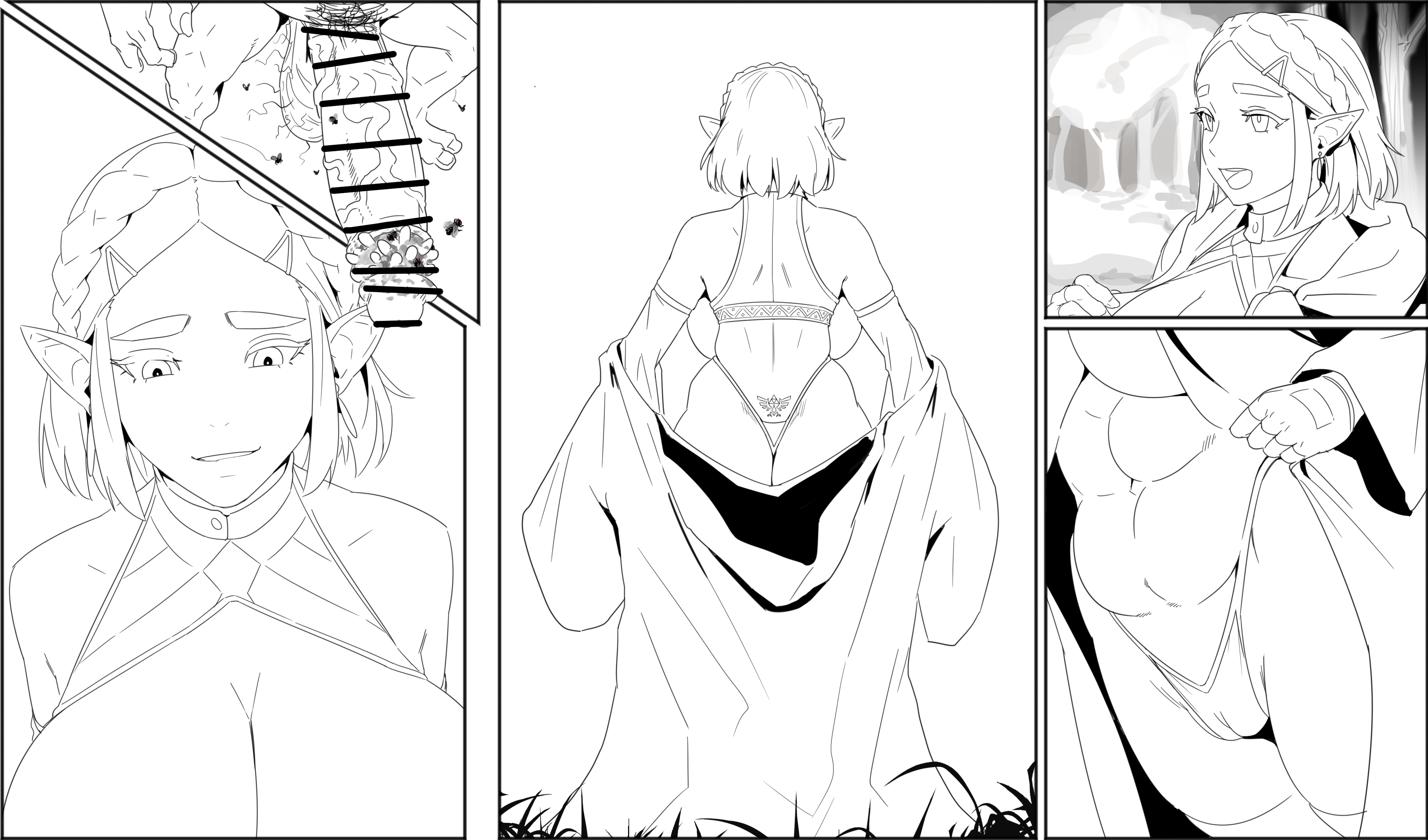 塞尔达公主屄被淘气的哥布林侵犯 - Image 36