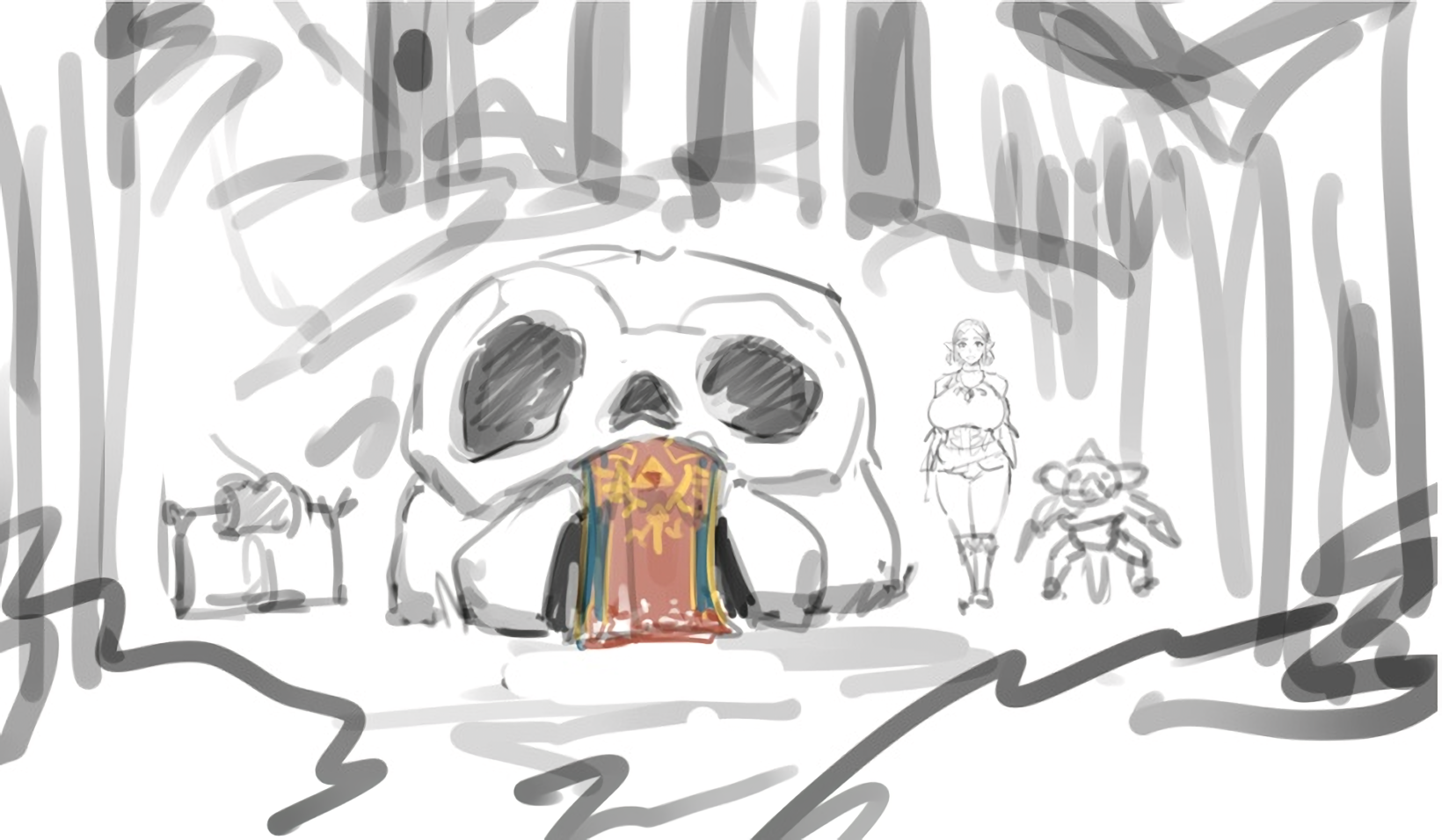 塞尔达公主屄被淘气的哥布林侵犯 - Image 53