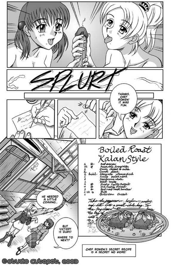 Hot threesome with sexy cooks in cute outfits and chef - 3some comics - Image 16