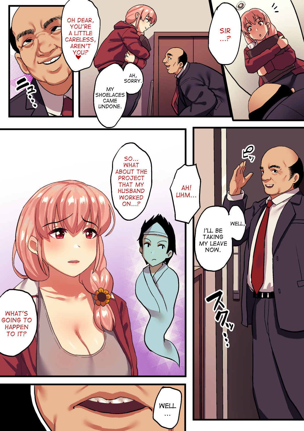 Geist-Ehemann sieht zu, wie Ehefrau vom Chef hart gefickt wird - Image 9