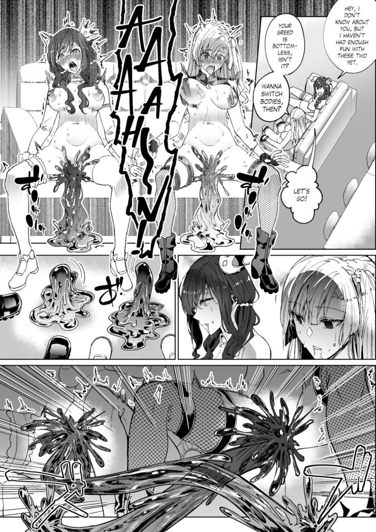 Le slime hentai contrôle les lesbiennes pulpeuses dans le doujinshi érotique - Image 47