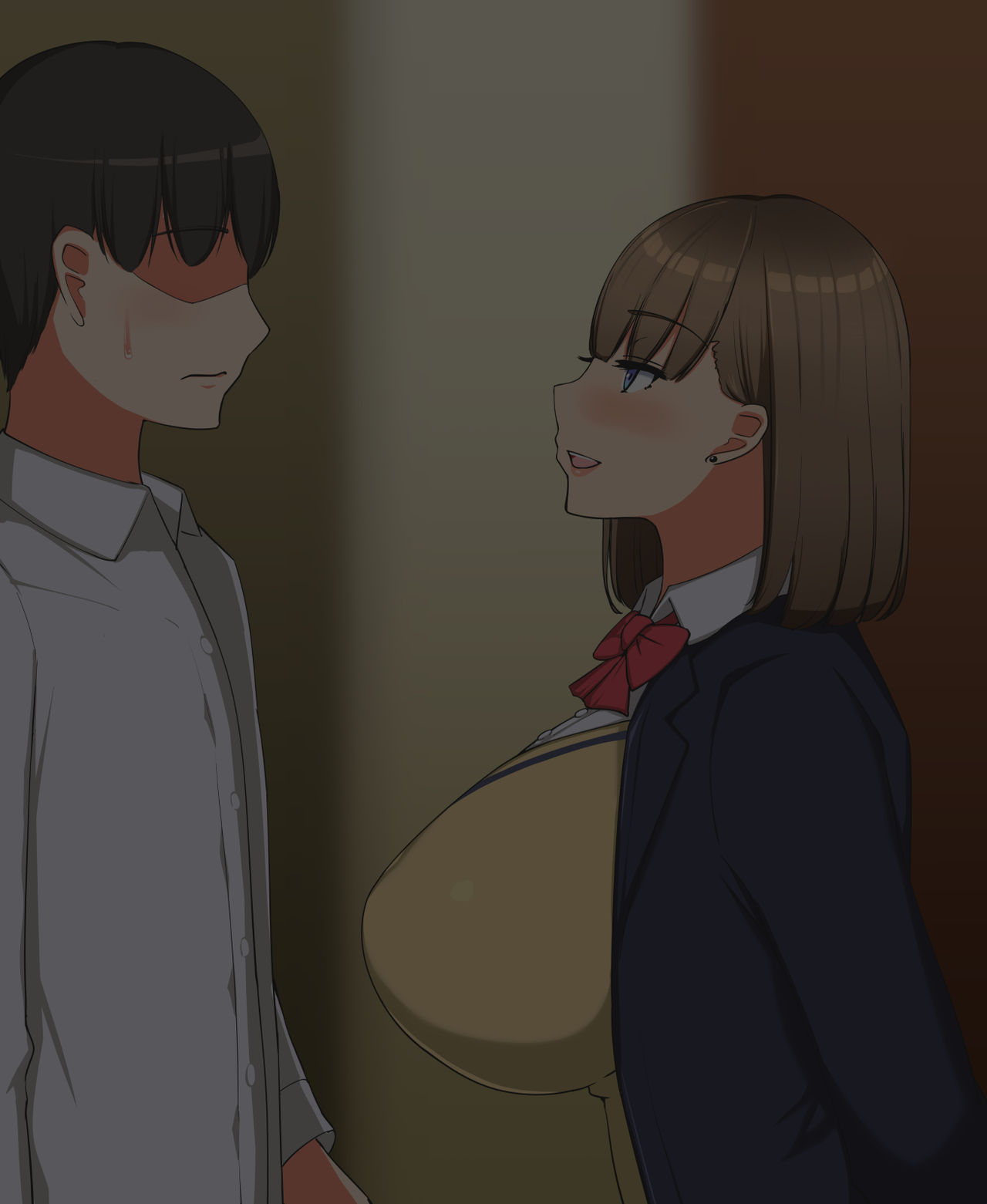 NTR寝取られ漫画：チン小彼氏が彼女を友達に寝取られて見守る - Image 23