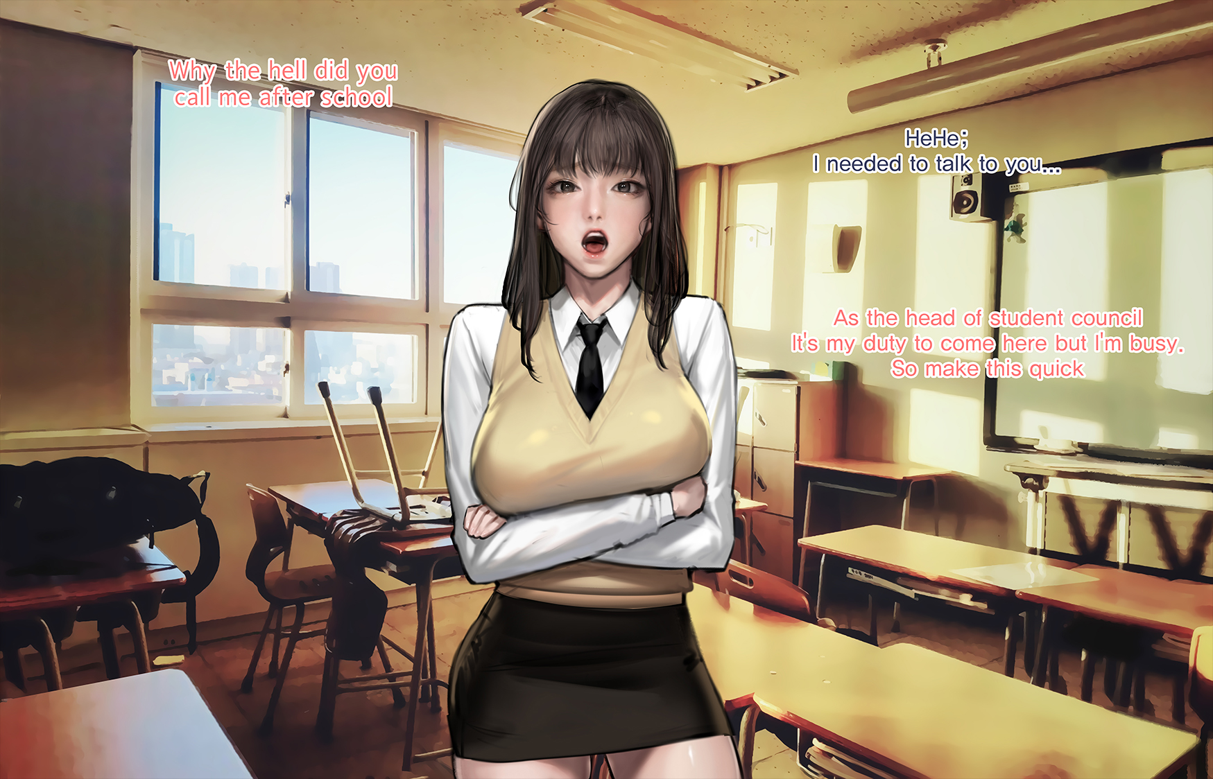 шантажированная староста приватное секс-шоу