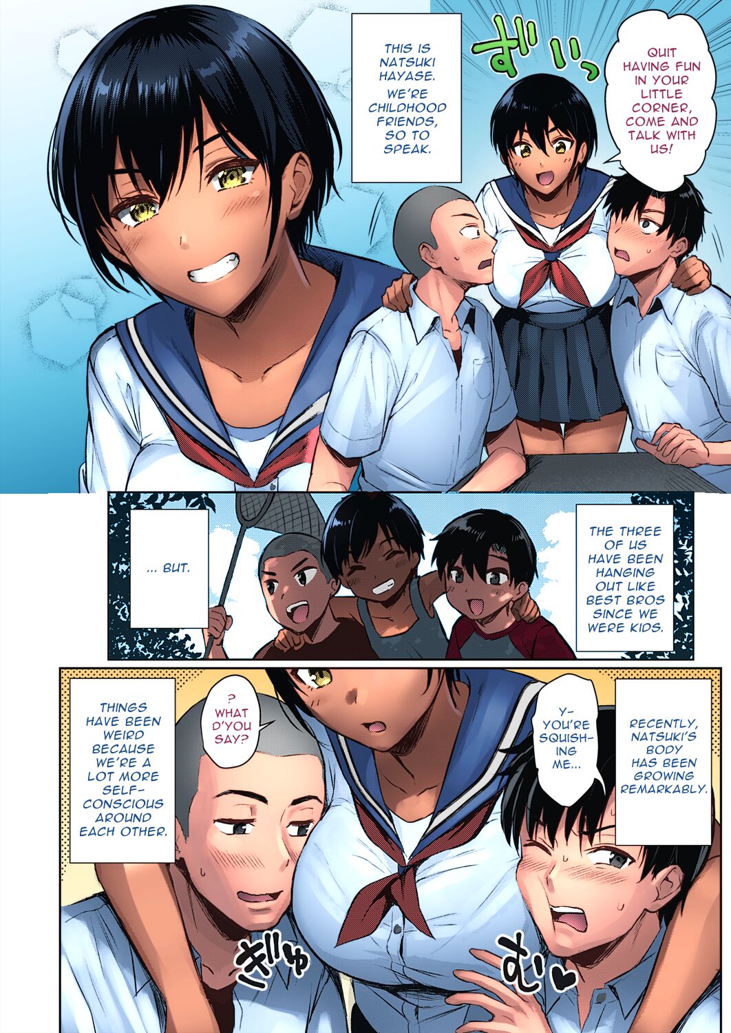 عذراء مراهقة هنتاي ثلاثي مع صديقين - Image 2