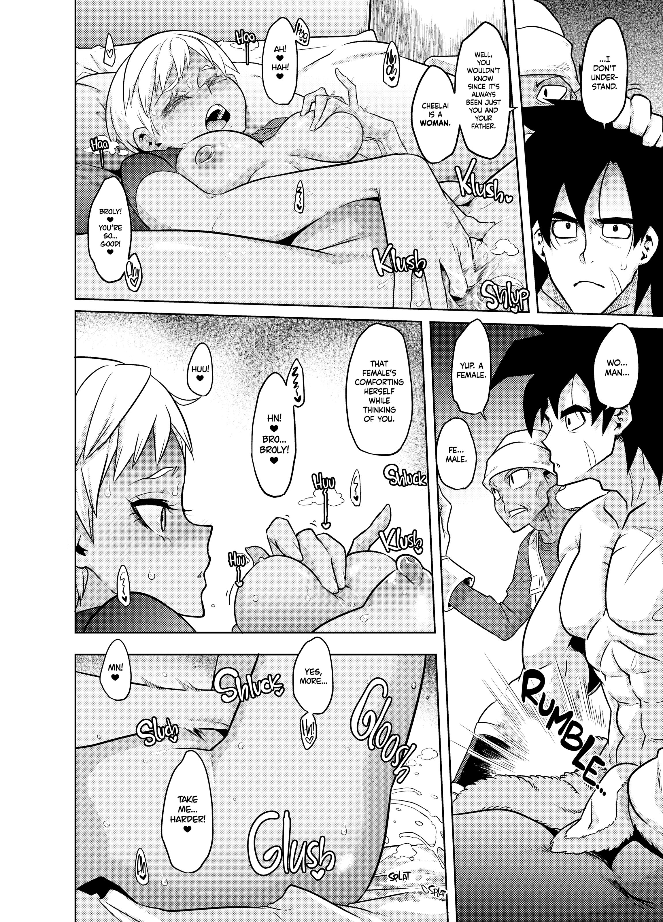 Super-Litschisaft – Brolys Super-Saiyajin-Schwanz rammt Cheelai - Image 7