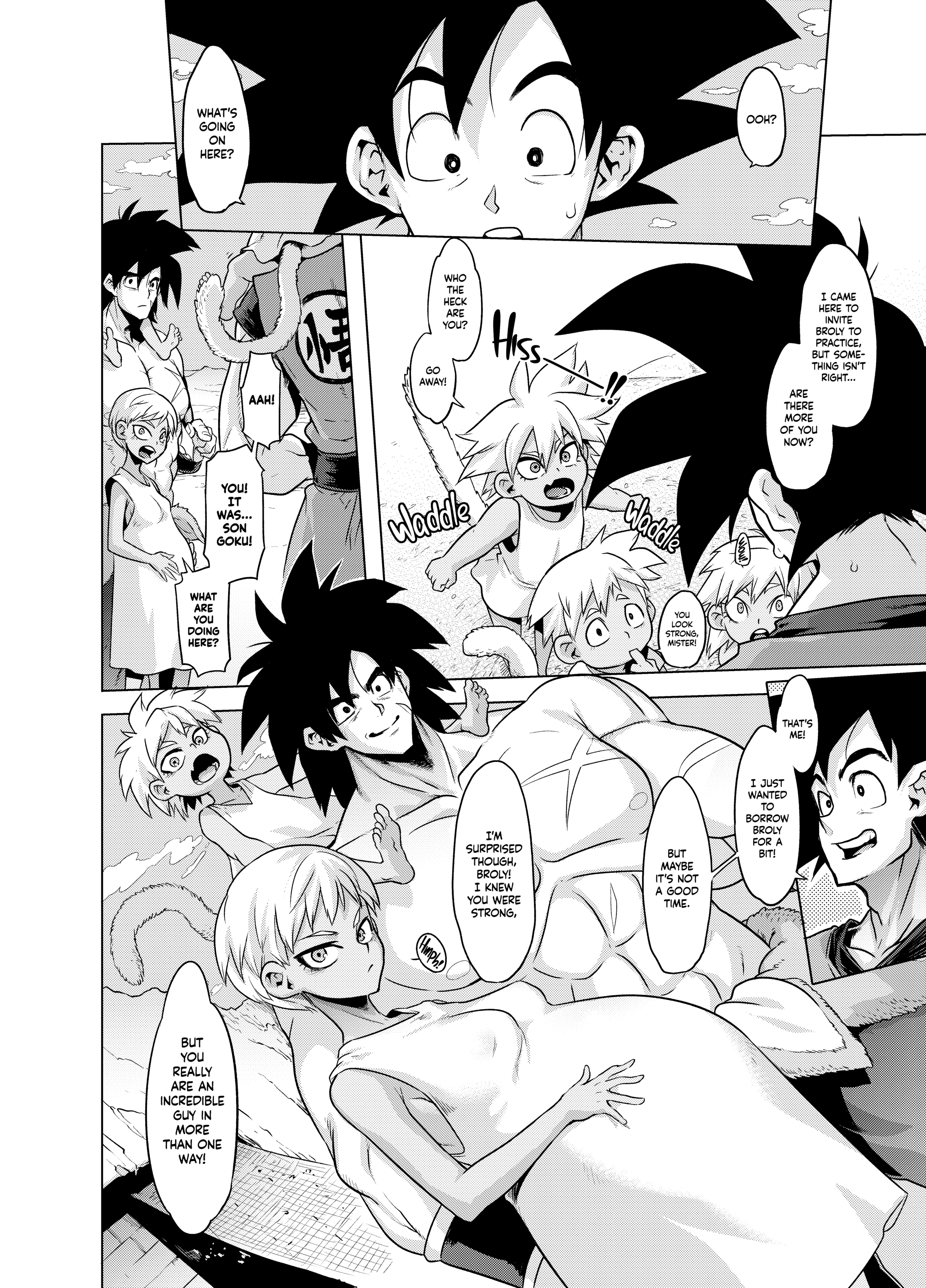 Super-Litschisaft – Brolys Super-Saiyajin-Schwanz rammt Cheelai - Image 38