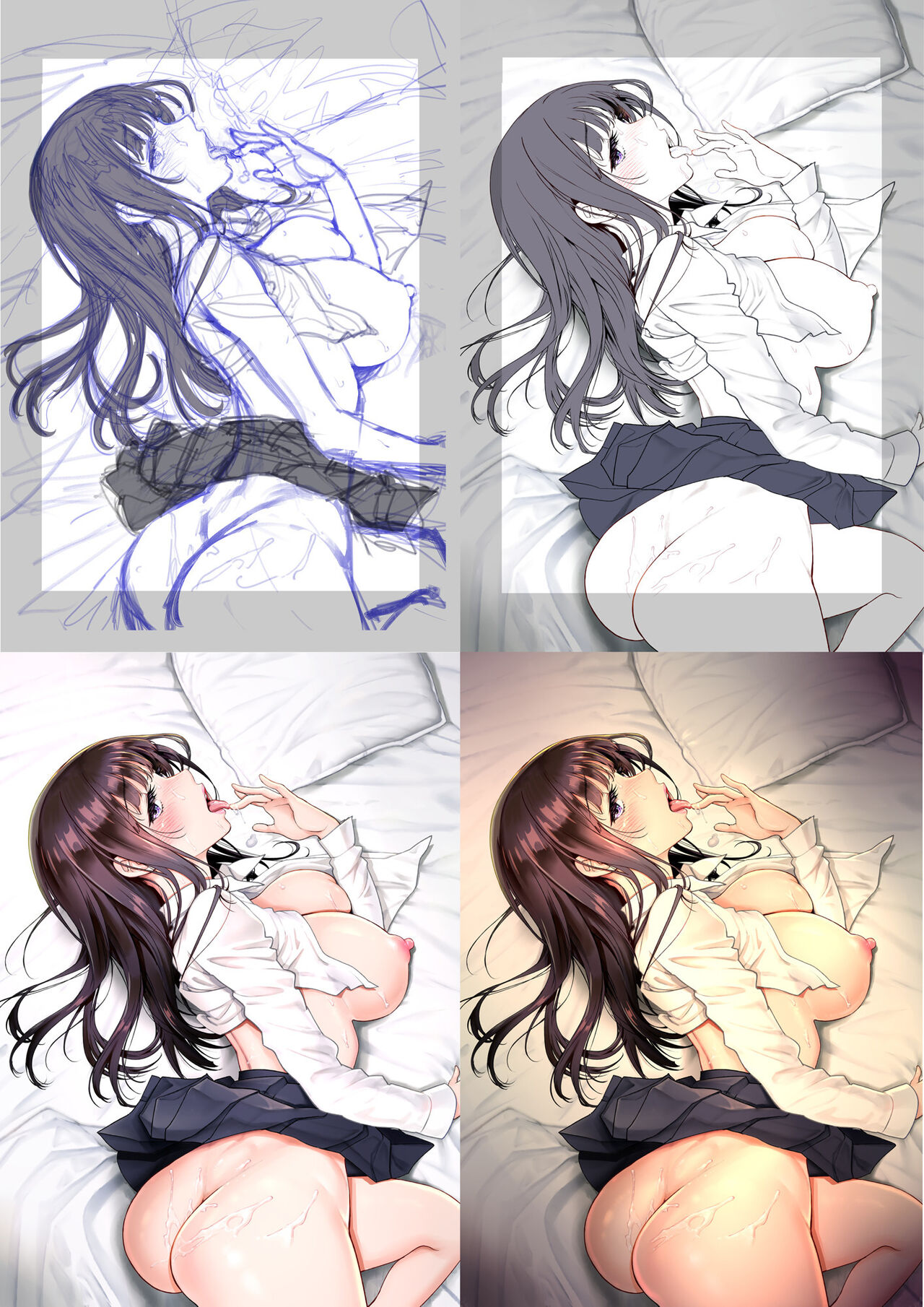 Escolar futanari doce e pegajosa com tentáculos ecchi - Image 21