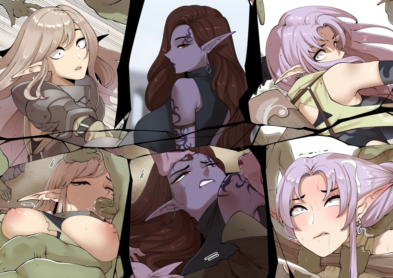 ゴブリンの輪姦がエルフの戦士を倒す - Image 31