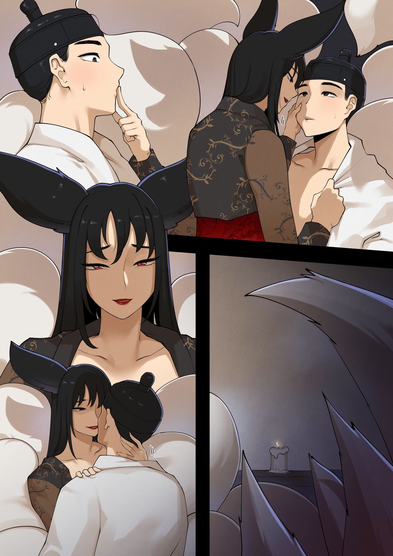 Zorra tetona recibe 2 corridas en su coño calvo - Image 48