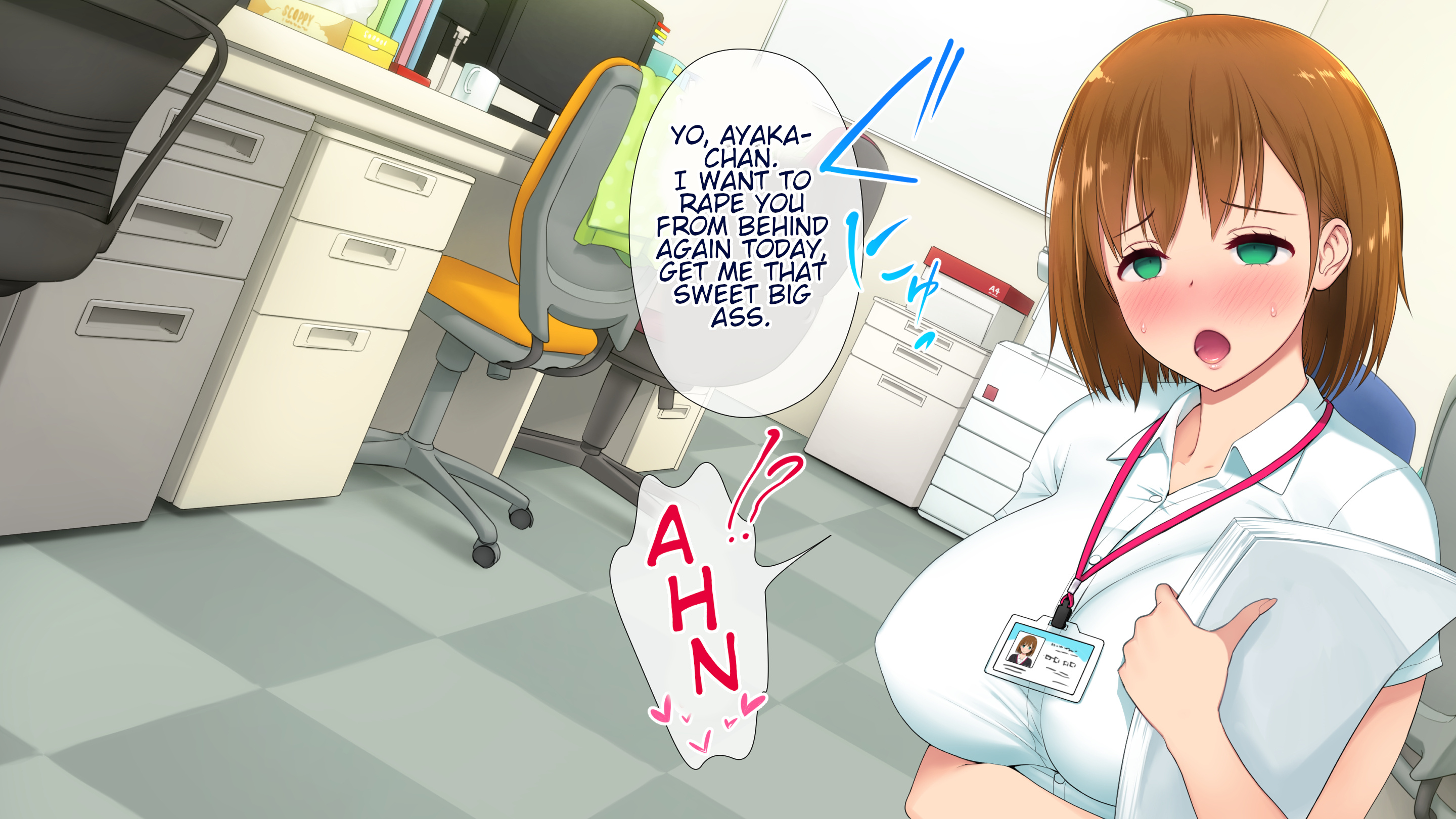 Oficina linda atada y follada como un onahole - Image 5