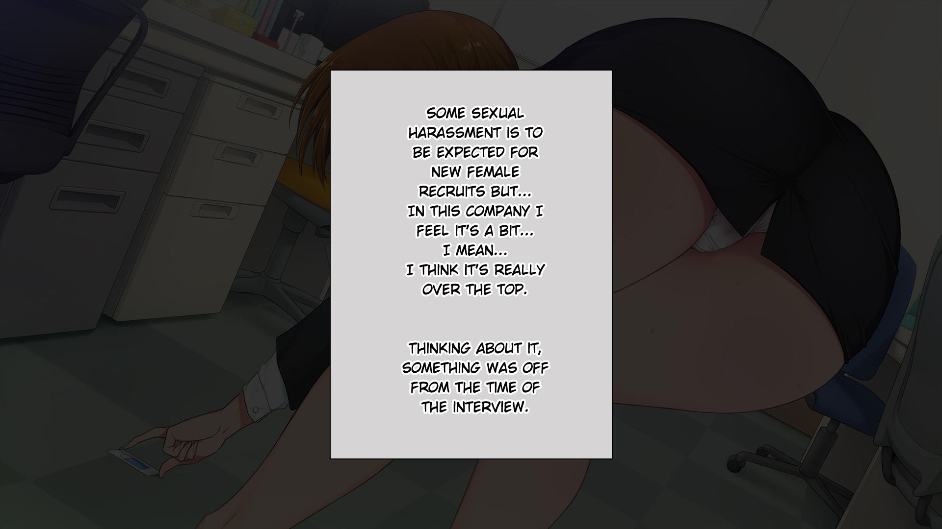 موظفة جديدة مثيرة تمارس الجنس الثلاثي في المكتب - Image 9