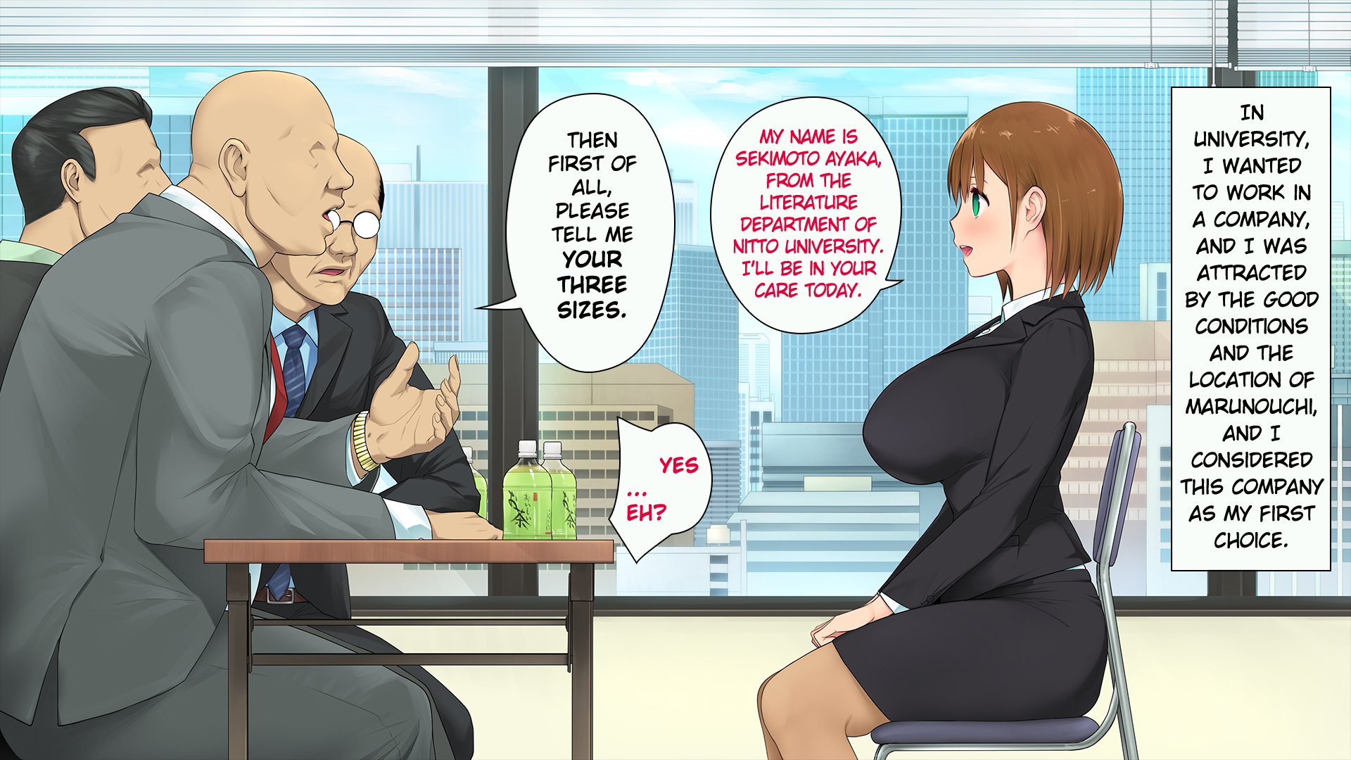 موظفة جديدة مثيرة تمارس الجنس الثلاثي في المكتب - Image 10